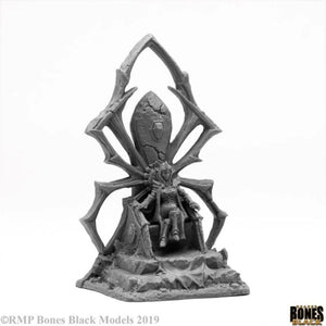 Reaper - Bones Black - Dark Elf Queen on Throne
