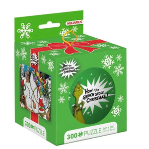 Aquarius Novelties How The Grinch Stole Christmas 300 Piece Jigsaw Puzzle in Tin Globe