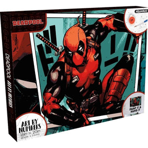 Aquarius Novelties Marvel Deadpool Art x Numbers