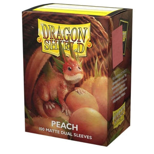 Arcane Tinmen Trading Card Games Card Sleeves - Dragon Shield - Dual Matte Peach (100) (63x88mm)