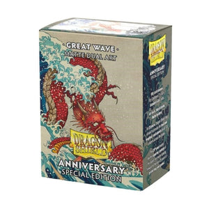 Arcane Tinmen Trading Card Games Card Sleeves - Dragon Shield - Matte Dual Art - Anniversary Special Edition - Great Wave (100) (63x88mm) (16/08/2024 Release)