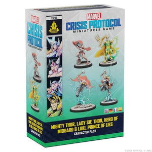 Atomic Mass Games Miniatures Marvel Crisis Protocol Miniatures Game - Mighty Thor, Lady Sif, Classic Thor, & Classic Loki (02/08/2024 Release)