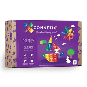 Connetix Novelties Connetix Magnetic Tiles - Rainbow Starter Pack (60pc)