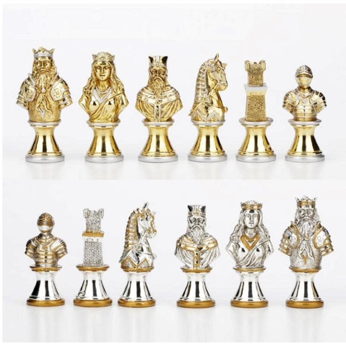 Chess Men - Medieval Warriors Metal 85mm (Dal Rossi)