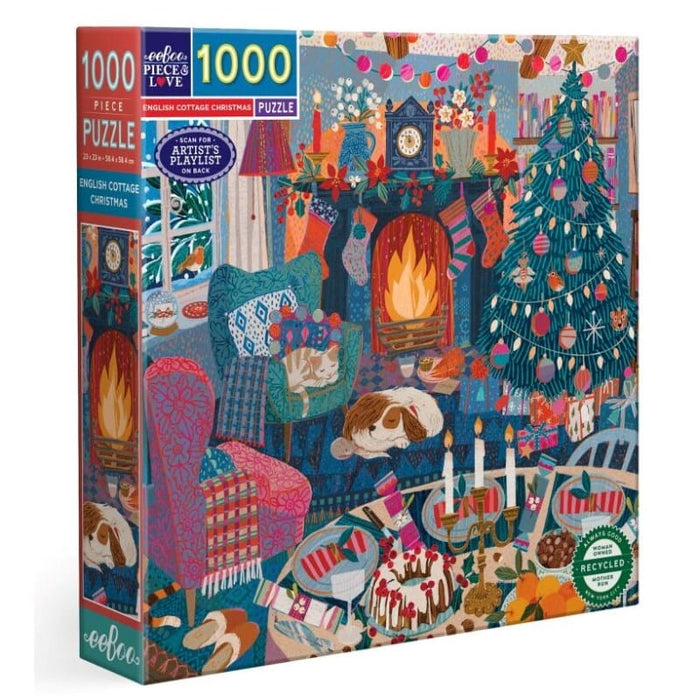 English Cottage Christmas (1000pc) Eeboo