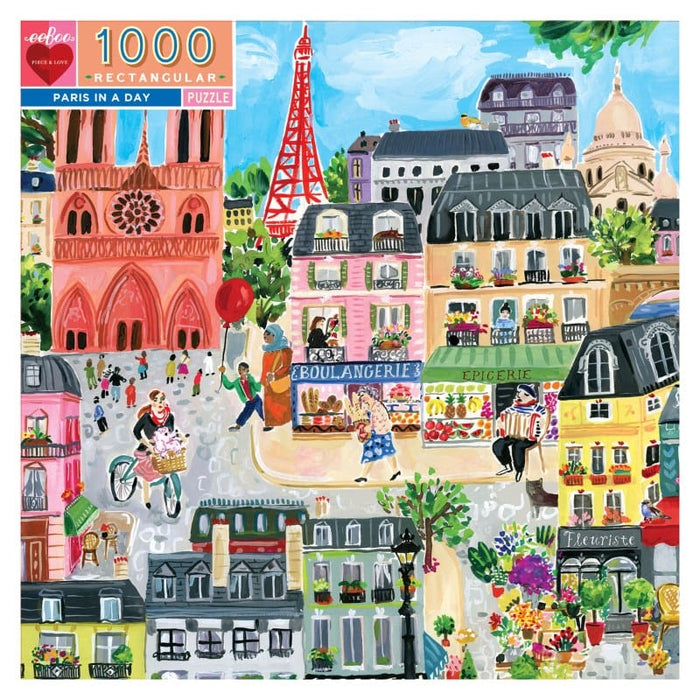 Paris In A Day (1000pc) Eeboo