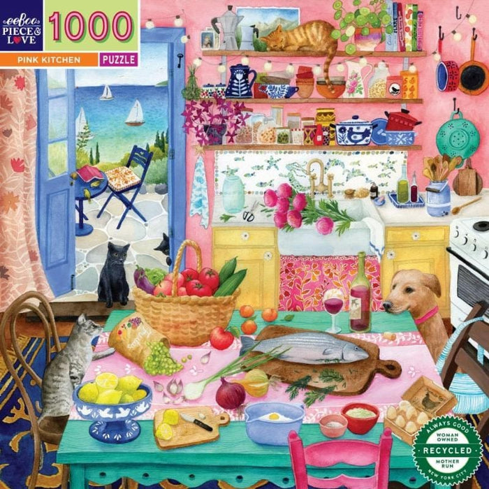 Pink Kitchen (1000pc) Eeboo