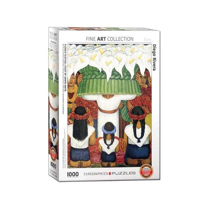 Diego Rivera - Flower Festival: Feast of Santa Anita - Fine Art Collection (1000pc) Eurographics