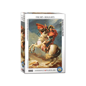 Eurographics Jigsaws Jacques-Louis David - Napoleon Crossing - Fine Art Collection (1000pc) Eurographics