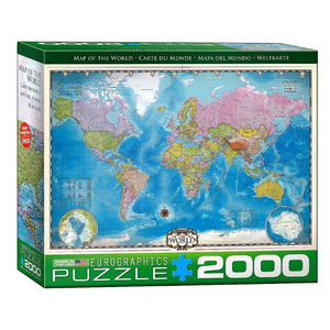 Eurographics Jigsaws Map Of The World (2000pc) Eurographics