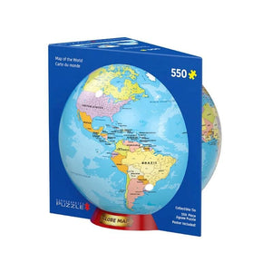 Eurographics Jigsaws Map of the World Globe Tin (550pc) Eurographics