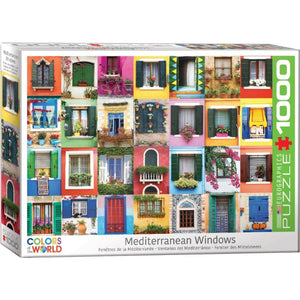 Eurographics Jigsaws Mediterranean Windows (1000pc) Eurographics