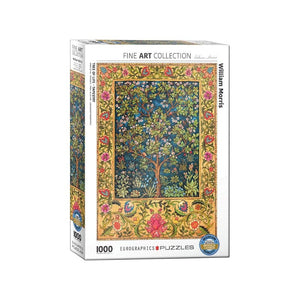 Eurographics Jigsaws William Morris - Tree Of Life Tapestry - Fine Art Collection (1000pc) Eurographics