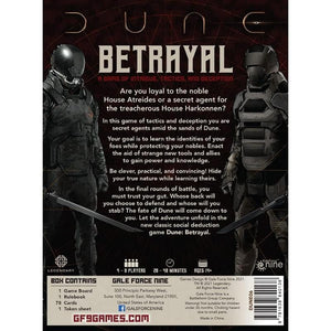 Gale Force Nine Board & Card Games Dune Betrayal