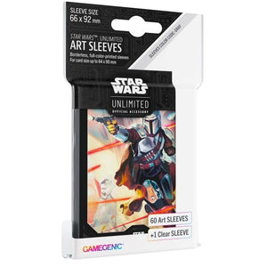 Gamegenic Trading Card Games Card Sleeves - Gamegenic Star Wars Unlimited - Art Sleeves - Mandalorian