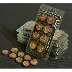 Gamers Grass Hobby Gamers Grass - Battle Ready Bases - Badlands Bases RoundLip (30mm (x8))