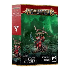 Games Workshop Miniatures Age of Sigmar - Skaven - Krittok Foulblade (Preorder - 21/09/2024 release)