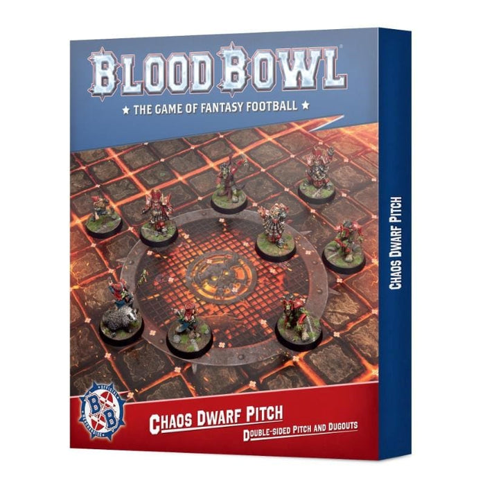 Blood Bowl - Chaos Dwarf Team - Pitch & Dugouts