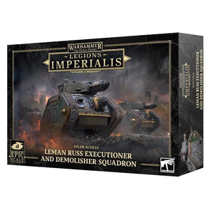 Games Workshop Miniatures Legions Imperialis - Solar Auxilia - Leman Russ Executioner And Demolisher Squadron (Preorder - 17/08/2024 release)