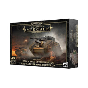 Games Workshop Miniatures Legions Imperialis - Solar Auxilia - Leman Russ Exterminator and Annihilator Squadron (Preorder - 07/09/2024 release)