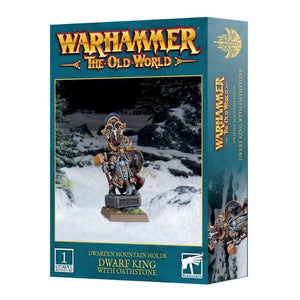 Games Workshop Miniatures Warhammer - The Old World - Dwarfen Mountain Holds - Dwarf King With Oathstone (Preorder - 31/08/2024 release)