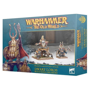 Games Workshop Miniatures Warhammer - The Old World - Dwarfen Mountain Holds - Dwarf Lords With Shieldbearers