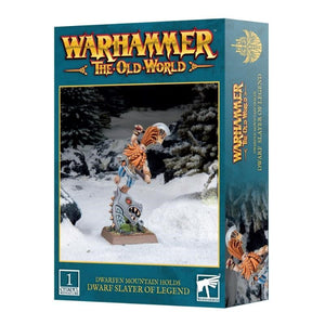 Games Workshop Miniatures Warhammer - The Old World - Dwarfen Mountain Holds - Dwarf Slayer Of Legend (Preorder - 31/08/2024 release)