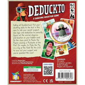 Gamewright Board & Card Games Deduckto - Family Game