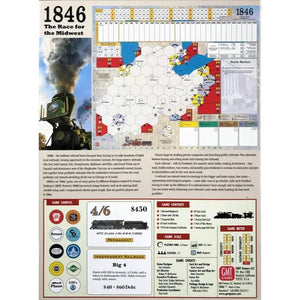 GMT Games Board & Card Games 1846 - The Race for the Midwest (2nd printing)