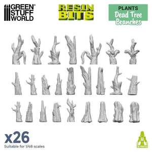 Greenstuff World Hobby GSW - 3D printed set - Dead Tree Brushes