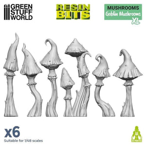 Greenstuff World Hobby GSW - 3D printed set - Goblin Mushrooms XL