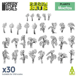 Greenstuff World Hobby GSW - 3D printed set - Monstera Plant