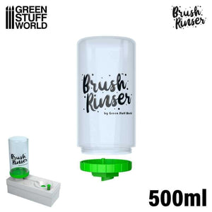 Greenstuff World Hobby GSW - Brush Rinser Bottle 500ml - Green