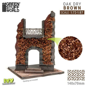 Greenstuff World Hobby GSW - Ivy Foliage - Brown Oak - Small