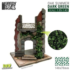 Greenstuff World Hobby GSW - Ivy Foliage - Dark Green Oak - Large