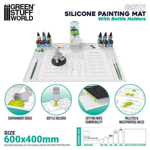 Greenstuff World Hobby GSW - Silicone Painting Mat With Edges