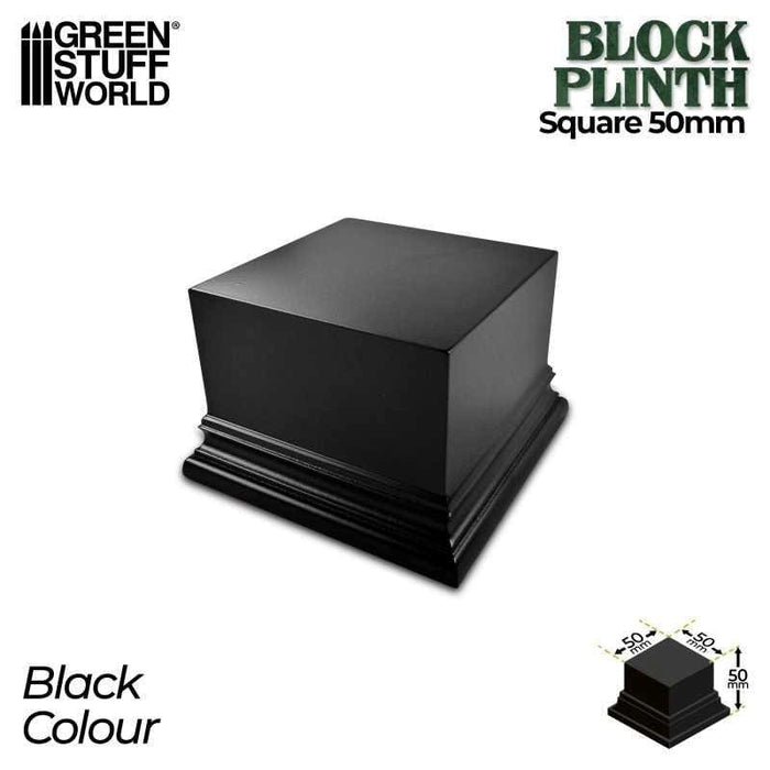 GSW - Square Top Display Plinth 5x5 Cm - Black