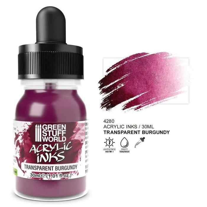 GSW - Transparent Acrylic Ink - Burgundy