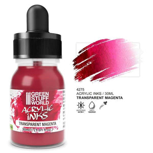 Greenstuff World Hobby GSW - Transparent Acrylic Ink - Magenta