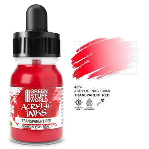 Greenstuff World Hobby GSW - Transparent Acrylic Ink - Red