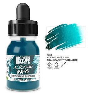 Greenstuff World Hobby GSW - Transparent Acrylic Ink - Turquoise