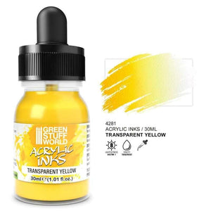 Greenstuff World Hobby GSW - Transparent Acrylic Ink - Yellow