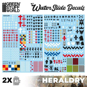 Greenstuff World Hobby GSW - Waterslide Decal Sheets - Heraldry