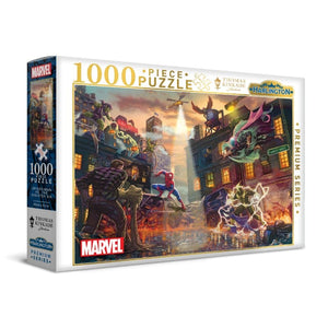 Harlington Jigsaws Thomas Kinkade - Marvel - Spiderman vs The Sinister Six (1000pc) Harlington