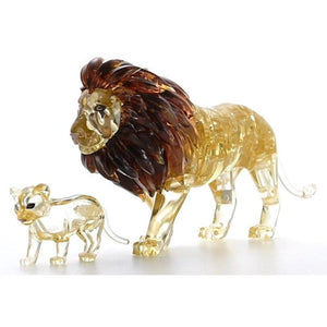 Kinato Construction Puzzles Crystal Puzzle - Lion & Cub (55pc)