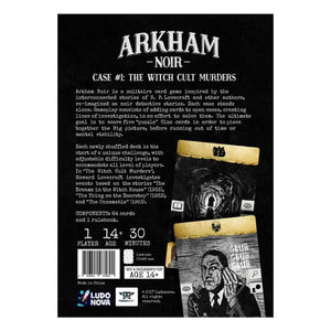 Ludo Nova Board & Card Games Arkham Noir Case 1 - The Witch Cult Murders