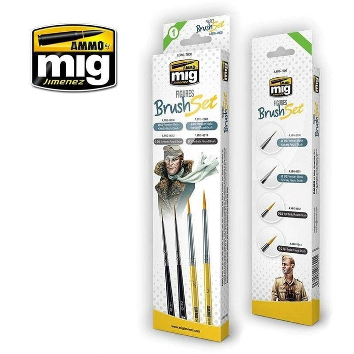 Ammo by MIG Brushes Figures Brush Set