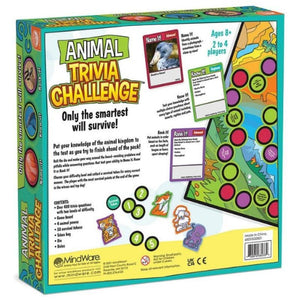 MindWare Board & Card Games Animal Trivia Challenge