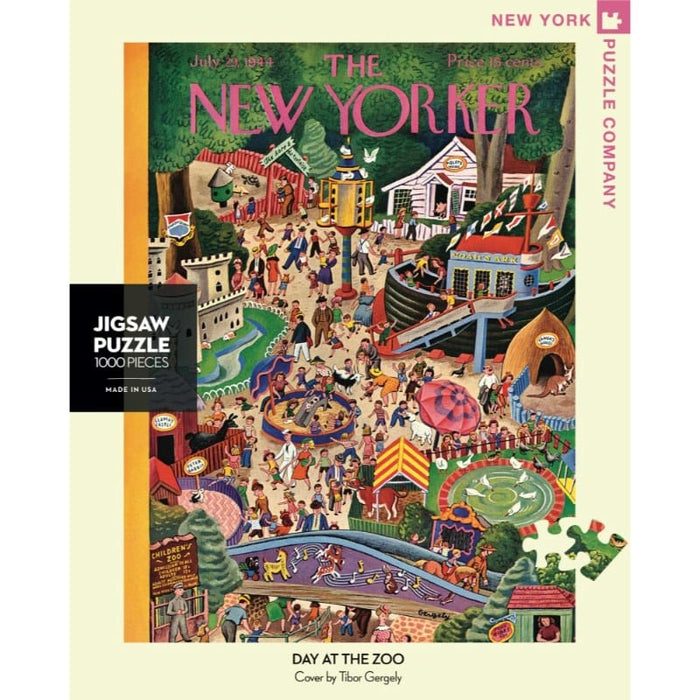 Day at the Zoo - The New Yorker (1000pc) New York Puzzle Company