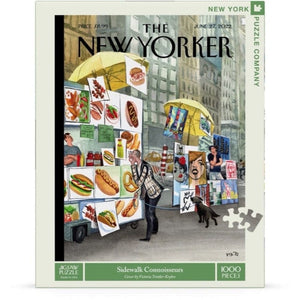 New York Puzzle Company Jigsaws Sidewalk Connoisseurs - The New Yorker (1000pc) New York Puzzle Company